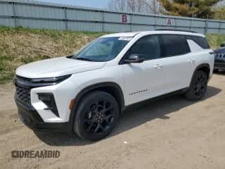 2024 Chevrolet Traverse AWD RS с VIN 1GNEVLKS5RJ153379, выставлен на аукционе Copart как лот 54567905 с пробегом 19 977 миль миль и Списание • Salvage title. История ставок и продаж доступна на DreamBid. Изображение 1.