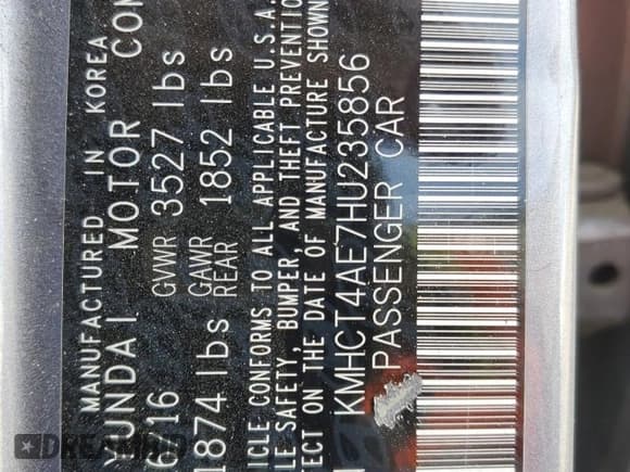 ✅ 2017 Hyundai Accent SE • VIN: KMHCT4AE7HU235856 • Лот: 71855964. Опубликован ранее на Copart с пробегом 96 335 миль. Бесплатный доступ к архиву аукционных продаж из США и подробный отчёт об истории автомобиля на DreamBid. Изображение 14.