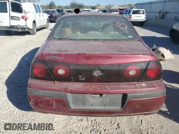 2005 Chevrolet Impala with VIN 2G1WF52E859206624, listed as a Copart auction lot 75906254 with 221,548 mi miles and Salvage title. Bid and sale history available at DreamBid. Image 6.