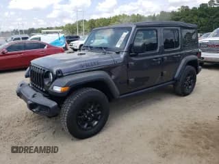 ✅ 2023 Jeep Wrangler Willys Sport • VIN: 1C4HJXDG1PW527679 • Lot: 71513625. Listed on Copart with 54,829 mi. Free auction sales archive from the USA and detailed vehicle history report at DreamBid. Image 1.