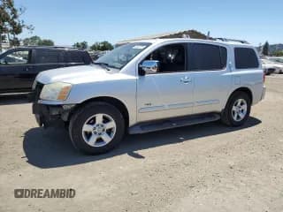 ✅ 2006 Nissan Armada SE • VIN: 5N1AA08A06N725233 • Лот: 64543735. Опубликован ранее на Copart с пробегом 166 404 миль. Бесплатный доступ к архиву аукционных продаж из США и подробный отчёт об истории автомобиля на DreamBid. Изображение 1.