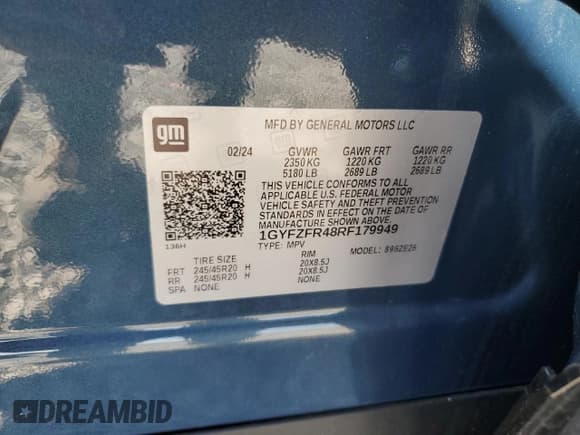 ✅ 2024 Cadillac XT4 AWD Sport • VIN: 1GYFZFR48RF179949 • Lot: 71799405. Listed on Copart with 6,275 mi. Free auction sales archive from the USA and detailed vehicle history report at DreamBid. Image 14.