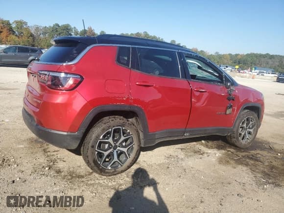 ✅ 2025 Jeep Compass Limited • VIN: 3C4NJDCN9ST600796 • Лот: 91877285. Опубликован ранее на Copart с пробегом 8 973 миль. Бесплатный доступ к архиву аукционных продаж из США и подробный отчёт об истории автомобиля на DreamBid. Изображение 3.