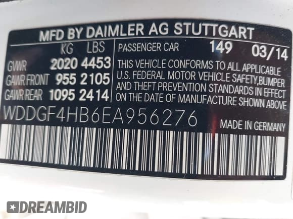 ✅ 2014 Mercedes-Benz C 250 Sport • VIN: WDDGF4HB6EA956276 • Lot: 42111034. Wystawiony na IAAI z przebiegiem 90 396 mil. Bezpłatny archiwum sprzedaży aukcyjnych z USA i szczegółowy raport historii pojazdu na DreamBid. Zdjęcie 9.