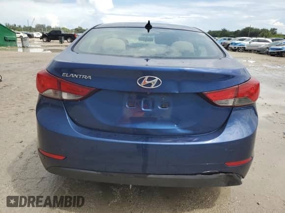 2016 Hyundai Elantra SE with VIN 5NPDH4AE8GH751615, listed as a Copart auction lot 82049895 with 94,693 mi miles and Salvage title. Bid and sale history available at DreamBid. Image 6.