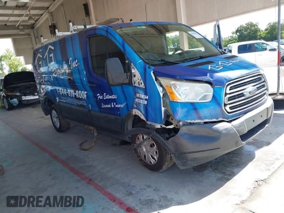 ✅ 2016 Ford Transit Cargo • VIN: 1FTYR1ZM6GKA38884 • Lot: 42984019. Listed on IAAI with 228,392 mi. Free auction sales archive from the USA and detailed vehicle history report at DreamBid. Image 1.