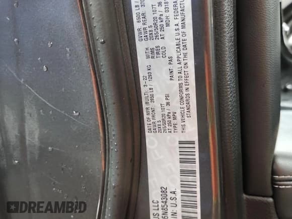 ✅ 2022 Jeep Grand Cherokee Altitude • VIN: 1C4RJKAG6N8543082 • Lot: 71979865. Listed on Copart with 51,989 mi. Free auction sales archive from the USA and detailed vehicle history report at DreamBid. Image 14.