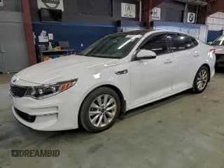 ✅ 2016 Kia Optima EX • VIN: 5XXGU4L36GG085080 • Lot: 95980025. Listed on Copart with 136,156 mi. Free auction sales archive from the USA and detailed vehicle history report at DreamBid. Image 1.