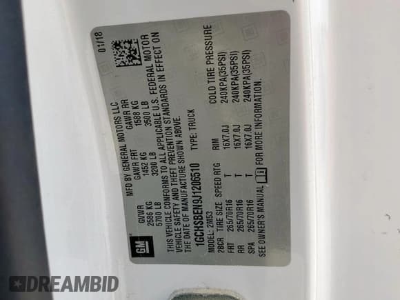 ✅ 2018 Chevrolet Colorado 2WD Work Truck • VIN: 1GCHSBEN9J1206510 • Lot: 62883525. Listed on Copart with 152,422 mi. Free auction sales archive from the USA and detailed vehicle history report at DreamBid. Image 14.