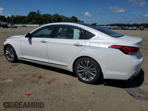 ✅ 2017 Genesis G80 3.8L • VIN: KMHGN4JE6HU191764 • Lot: 64662215. Listed on Copart with 85,316 mi. Free auction sales archive from the USA and detailed vehicle history report at DreamBid. Image 2.