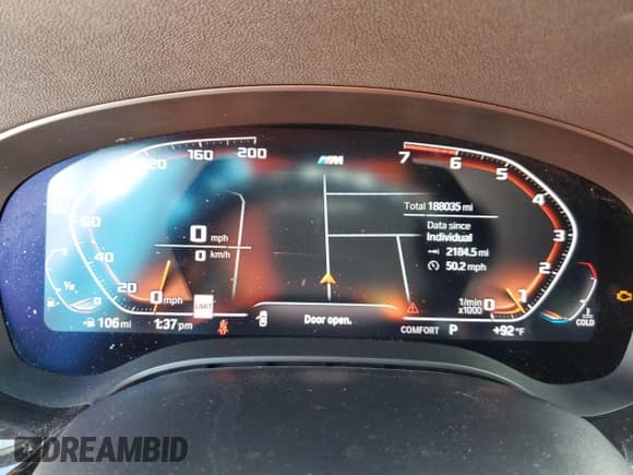 ✅ 2020 BMW 5 Series M550i xDrive • VIN: WBAJS7C03LCD87066 • Lot: 86991835. Wystawiony na Copart z przebiegiem 188 035 mil. Bezpłatny archiwum sprzedaży aukcyjnych z USA i szczegółowy raport historii pojazdu na DreamBid. Zdjęcie 9.