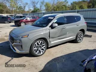 2021 Hyundai Santa Fe Calligraphy with VIN 5NMS5DAL7MH363234, listed as a Copart auction lot 86188865 with 57,811 mi miles and Salvage title. Bid and sale history available at DreamBid. Image 1.