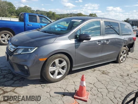 ✅ 2020 Honda Odyssey EX • VIN: 5FNRL6H54LB042873 • Лот: 85291885. Опубликован ранее на Copart с пробегом 65 395 миль. Бесплатный доступ к архиву аукционных продаж из США и подробный отчёт об истории автомобиля на DreamBid. Изображение 1.