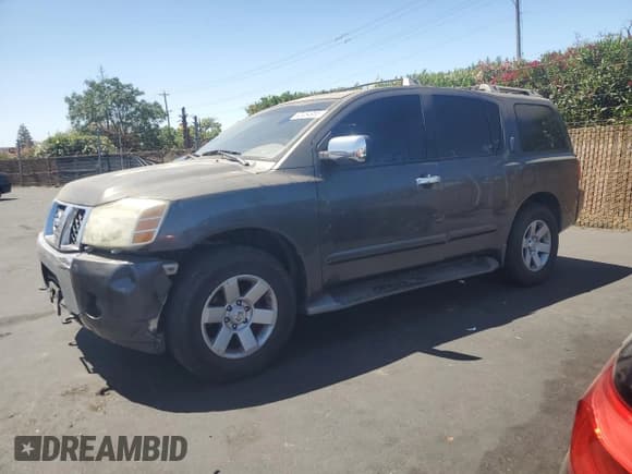 ✅ 2004 Nissan Armada LE • VIN: 5N1AA08B64N738929 • Лот: 62464955. Опубликован ранее на Copart с пробегом 312 709 миль. Бесплатный доступ к архиву аукционных продаж из США и подробный отчёт об истории автомобиля на DreamBid. Изображение 1.