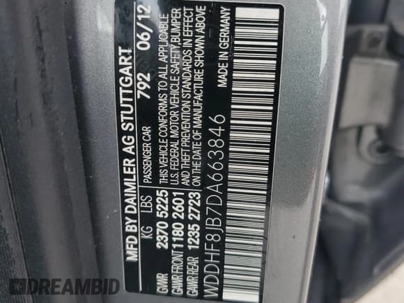 ✅ 2013 Mercedes-Benz E 350 Luxury • VIN: WDDHF8JB7DA663846 • Лот: 68628545. Опубликован ранее на Copart с пробегом 116 718 миль. Бесплатный доступ к архиву аукционных продаж из США и подробный отчёт об истории автомобиля на DreamBid. Изображение 12.