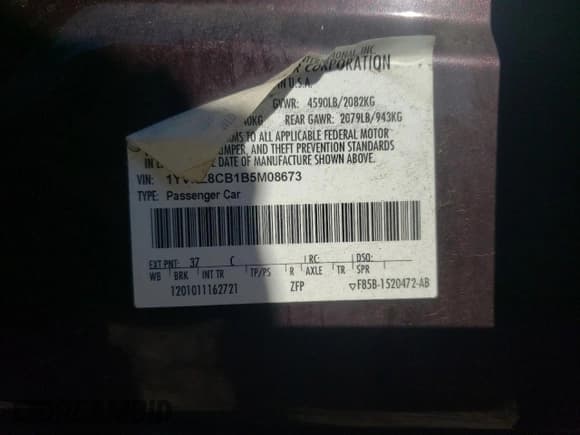 ✅ 2011 Mazda 6 S Grand Touring • VIN: 1YVHZ8CB1B5M08673 • Лот: 75454744. Опубликован ранее на Copart с пробегом 199 723 миль. Бесплатный доступ к архиву аукционных продаж из США и подробный отчёт об истории автомобиля на DreamBid. Изображение 12.