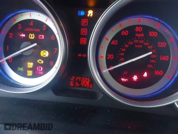 ✅ 2009 Mazda 6 S Grand Touring • VIN: 1YVHP82B295M11180 • Lot: 42105493. Wystawiony na IAAI z przebiegiem 217 305 mil. Bezpłatny archiwum sprzedaży aukcyjnych z USA i szczegółowy raport historii pojazdu na DreamBid. Zdjęcie 7.