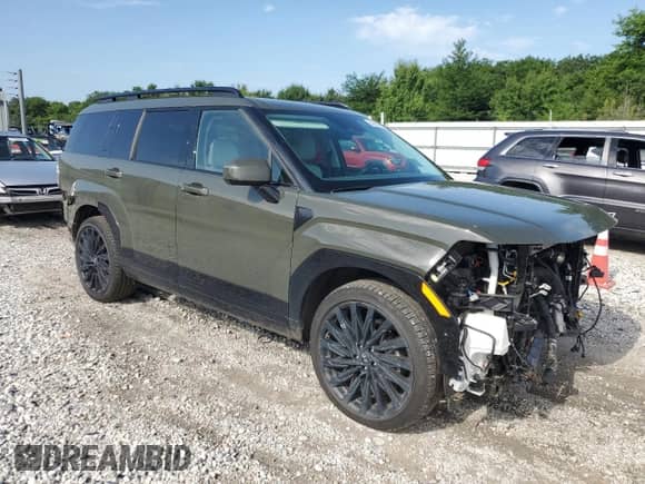 2024 Hyundai Santa Fe Calligraphy with VIN 5NMP5DGL9RH019702, listed as a Copart auction lot 64684665 with 19,213 mi miles and Salvage title. Bid and sale history available at DreamBid. Image 4.