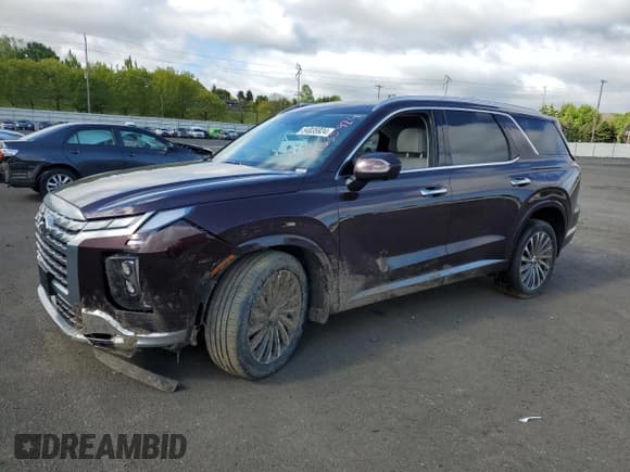 ✅ 2023 Hyundai Palisade Calligraphy • VIN: KM8R7DGE1PU628370 • Лот: 54035924. Опубликован ранее на Copart с пробегом 4 121 миль. Бесплатный доступ к архиву аукционных продаж из США и подробный отчёт об истории автомобиля на DreamBid. Изображение 1.