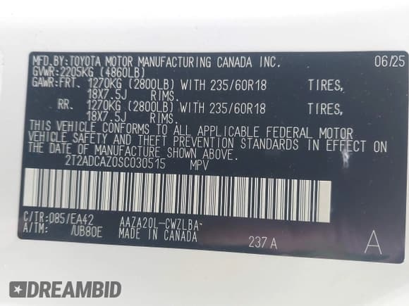 ✅ 2025 Lexus NX 250 • VIN: 2T2ADCAZ0SC030515 • Lot: 43511732. Wystawiony na IAAI z przebiegiem 2 501 mil. Bezpłatny archiwum sprzedaży aukcyjnych z USA i szczegółowy raport historii pojazdu na DreamBid. Zdjęcie 9.