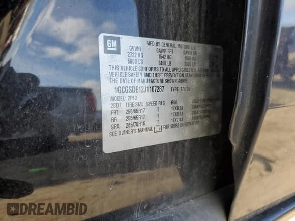 ✅ 2018 Chevrolet Colorado 2WD Z71 • VIN: 1GCGSDE12J1107287 • Lot: 87738325. Wystawiony na Copart z przebiegiem 107 849 mil. Bezpłatny archiwum sprzedaży aukcyjnych z USA i szczegółowy raport historii pojazdu na DreamBid. Zdjęcie 12.