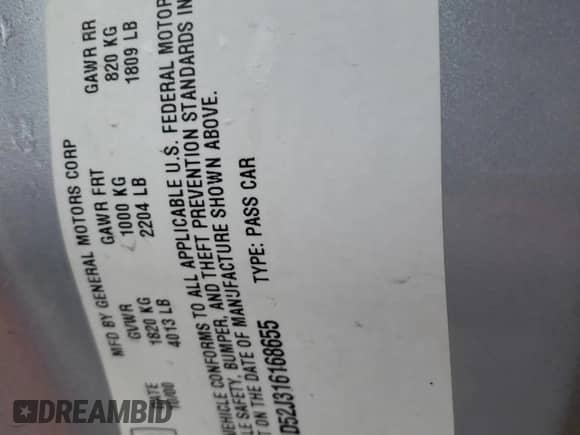 2001 Chevrolet Malibu z VIN 1G1ND52J316168655, wystawiony jako Copart lot #86269174 z przebiegiem 231 967 mil mil oraz Szkoda całkowita • Salvage title. Historia ofert i sprzedaży dostępna na DreamBid. Obrazek 12.