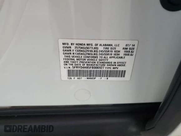 ✅ 2015 Acura MDX Advance • VIN: 5FRYD4H85FB006927 • Lot: 66875175. Wystawiony na Copart z przebiegiem 184 207 mil. Bezpłatny archiwum sprzedaży aukcyjnych z USA i szczegółowy raport historii pojazdu na DreamBid. Zdjęcie 13.