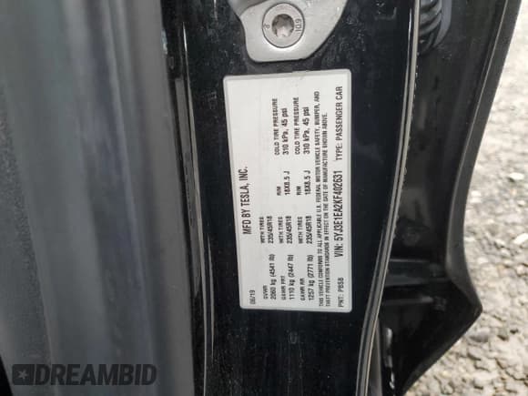 ✅ 2019 Tesla Model 3 Mid Range • VIN: 5YJ3E1EA2KF402631 • Lot: 93189805. Wystawiony na Copart z przebiegiem 59 412 mil. Bezpłatny archiwum sprzedaży aukcyjnych z USA i szczegółowy raport historii pojazdu na DreamBid. Zdjęcie 12.