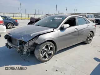 2023 Hyundai Elantra SEL with VIN KMHLS4AG3PU500162, listed as a Copart auction lot 80763715 with 53,797 mi miles and Salvage title. Bid and sale history available at DreamBid. Image 1.