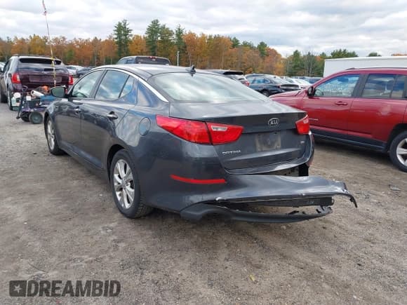 ✅ 2015 Kia Optima LX • VIN: KNAGM4A75F5619501 • Lot: 43509497. Listed on IAAI with 100,224 mi. Free auction sales archive from the USA and detailed vehicle history report at DreamBid. Image 3.