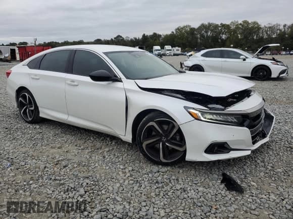 ✅ 2022 Honda Accord Sport SE • VIN: 1HGCV1F45NA026997 • Lot: 90638415. Wystawiony na Copart z przebiegiem 54 714 mil. Bezpłatny archiwum sprzedaży aukcyjnych z USA i szczegółowy raport historii pojazdu na DreamBid. Zdjęcie 4.