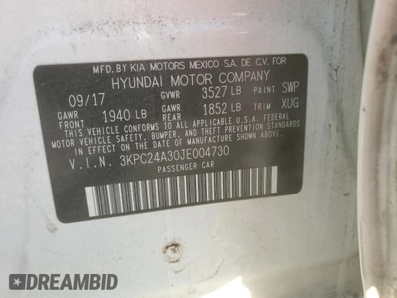 ✅ 2018 Hyundai Accent SEL • VIN: 3KPC24A30JE004730 • Лот: 80851244. Опубликован ранее на Copart с пробегом 178 281 миль. Бесплатный доступ к архиву аукционных продаж из США и подробный отчёт об истории автомобиля на DreamBid. Изображение 13.