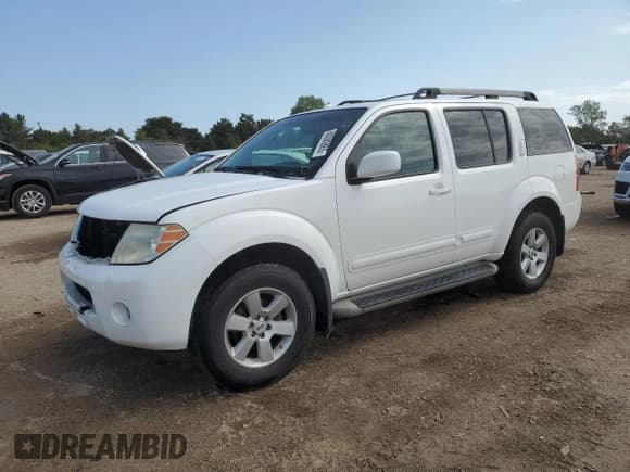 ✅ 2008 Nissan Pathfinder SE • VIN: 5N1AR18B78C661097 • Lot: 80080865. Listed on Copart with 162,621 mi. Free auction sales archive from the USA and detailed vehicle history report at DreamBid. Image 1.