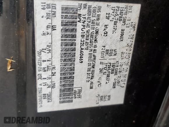 ✅ 2002 Ford Expedition Eddie Bauer • VIN: 1FMPU18L32LA60469 • Lot: 74880214. Listed on Copart with 150,135 mi. Free auction sales archive from the USA and detailed vehicle history report at DreamBid. Image 15.