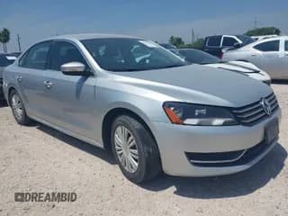 ✅ 2015 Volkswagen Passat S • VIN: 1VWAS7A3XFC004738 • Lot: 41928581. Listed on IAAI with Not provided. Free auction sales archive from the USA and detailed vehicle history report at DreamBid. Image 1.