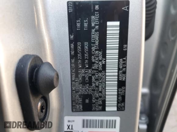 ✅ 2024 Toyota Highlander Hybrid Limited • VIN: 5TDXBRCH6RS608291 • Лот: 80901445. Опубликован ранее на Copart с пробегом 19 105 миль. Бесплатный доступ к архиву аукционных продаж из США и подробный отчёт об истории автомобиля на DreamBid. Изображение 13.