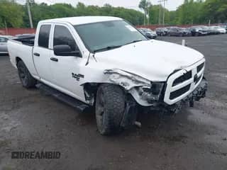 2019 Ram 1500 Tradesman with VIN 1C6RR7FT7KS626649, listed as a IAAI auction lot 42314618 with 45,728 mi miles and . Bid and sale history available at DreamBid. Image 1.