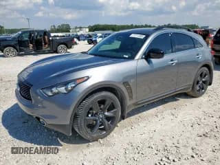 ✅ 2017 Infiniti QX70 • VIN: JN8CS1MU6HM140363 • Лот: 71111305. Опубликован ранее на Copart с пробегом 96 484 миль. Бесплатный доступ к архиву аукционных продаж из США и подробный отчёт об истории автомобиля на DreamBid. Изображение 1.