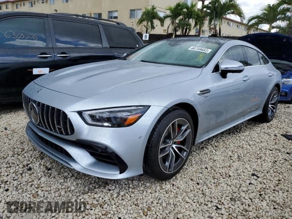 ✅ 2022 Mercedes-Benz AMG GT 43 • VIN: W1K7X5KB5NA047196 • Лот: 48749683. Опубликован ранее на Copart с пробегом Не указан. Бесплатный доступ к архиву аукционных продаж из США и подробный отчёт об истории автомобиля на DreamBid. Изображение 1.