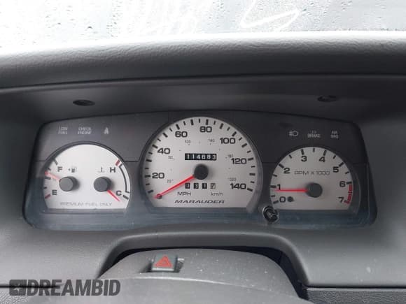 ✅ 2003 Mercury Marauder • VIN: 2MEHM75V43X630841 • Лот: 42318085. Опубликован ранее на IAAI с пробегом 114 683 миль. Бесплатный доступ к архиву аукционных продаж из США и подробный отчёт об истории автомобиля на DreamBid. Изображение 7.