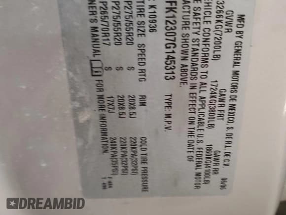 ✅ 2007 Chevrolet Avalanche 1LT • VIN: 3GNFK12307G145313 • Lot: 81746835. Listed on Copart with 136,215 mi. Free auction sales archive from the USA and detailed vehicle history report at DreamBid. Image 12.