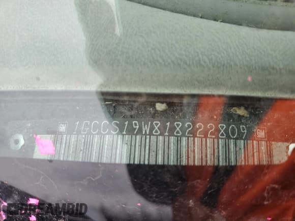 ✅ 2001 Chevrolet S-10 LS • VIN: 1GCCS19W818222809 • Lot: 45911985. Listed on Copart with 155,567 mi. Free auction sales archive from the USA and detailed vehicle history report at DreamBid. Image 12.