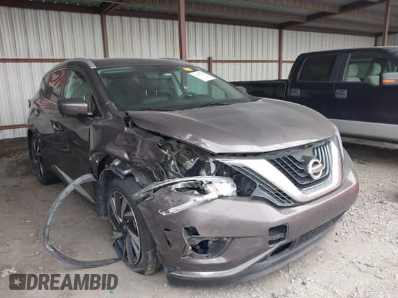 ✅ 2017 Nissan Murano SL • VIN: 5N1AZ2MH7HN180884 • Lot: 42567709. Wystawiony na IAAI z przebiegiem 92 977 mil. Bezpłatny archiwum sprzedaży aukcyjnych z USA i szczegółowy raport historii pojazdu na DreamBid. Zdjęcie 1.