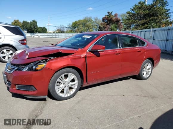 2014 Chevrolet Impala LT z VIN 2G1125S31E9157416, wystawiony jako Copart lot #82299945 z przebiegiem 186 389 mil mil oraz Szkoda całkowita • Salvage title. Historia ofert i sprzedaży dostępna na DreamBid. Obrazek 1.