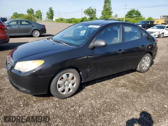 2009 Hyundai Elantra GLS z VIN KMHDU45D89U778654, wystawiony jako Copart lot #60282714 z przebiegiem 184 095 mil mil oraz Szkoda całkowita • Salvage title. Historia ofert i sprzedaży dostępna na DreamBid. Obrazek 1.