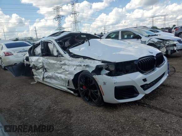 ✅ 2022 BMW 5 Series M550i xDrive • VIN: WBA13BK09NCH70708 • Lot: 70141245. Listed on Copart with Not provided. Free auction sales archive from the USA and detailed vehicle history report at DreamBid. Image 4.