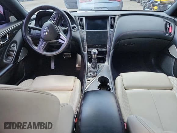 ✅ 2021 Infiniti Q50 Red Sport 400 • VIN: JN1FV7DP3MM850167 • Lot: 81307485. Listed on Copart with 47,760 mi. Free auction sales archive from the USA and detailed vehicle history report at DreamBid. Image 8.