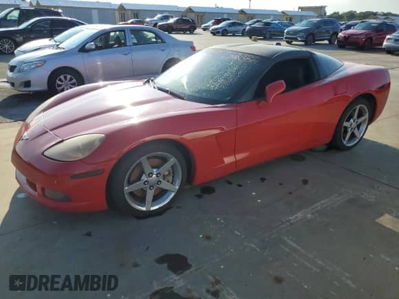 2005 Chevrolet Corvette with VIN 1G1YY24U055117293, listed as a Copart auction lot 74013514 with Not provided miles and Salvage title. Bid and sale history available at DreamBid. Image 1.