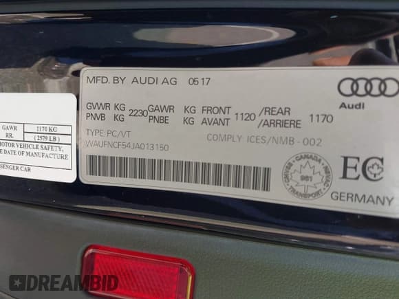 ✅ 2018 Audi A5 Sportback Prestige • VIN: WAUFNCF54JA013150 • Лот: 42149330. Опубликован ранее на IAAI с пробегом 83 892 миль. Бесплатный доступ к архиву аукционных продаж из США и подробный отчёт об истории автомобиля на DreamBid. Изображение 9.