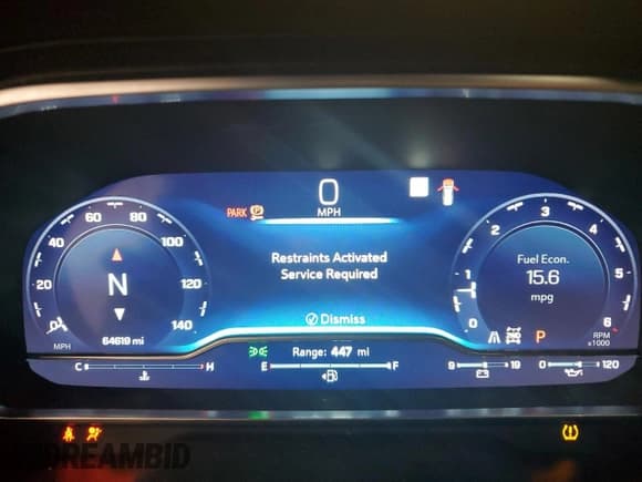 ✅ 2022 Chevrolet Suburban RST • VIN: 1GNSKEKDXNR304320 • Lot: 48899845. Listed on Copart with 64,619 mi. Free auction sales archive from the USA and detailed vehicle history report at DreamBid. Image 9.